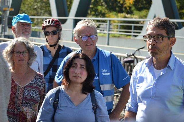 Fahrrad sucht Fisch: Grüne Landtagsabgeordnete informierten sich bei Radtour am Neckar über Fischschutz