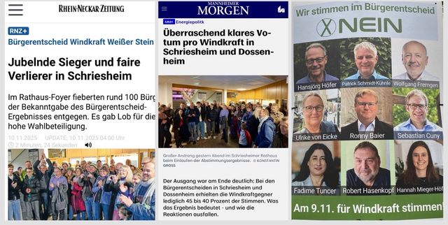 Bürgerentscheid: Klares Votum für Windräder am "Weißen Stein"