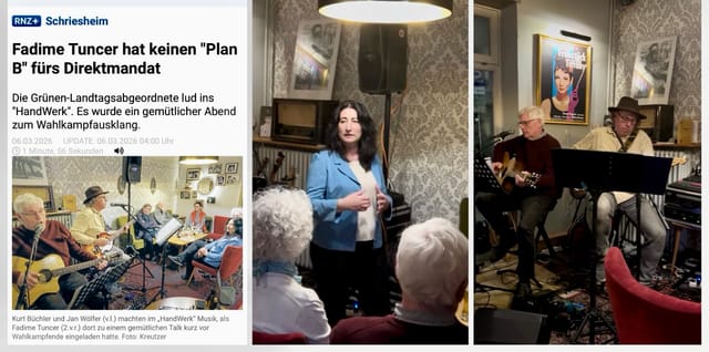 Musik und nette Gespräche beim "Feierabend mit Fadime" in Schriesheim