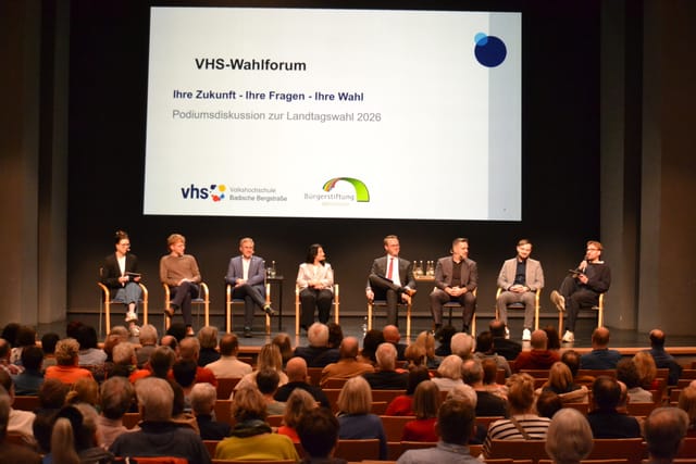 Kandidatenrunde mit Dame