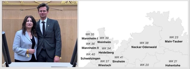 Grüne Abgeordnete Fadime Tuncer und Gerd Bayer betreuen den Wahlkreis Neckar-Odenwald